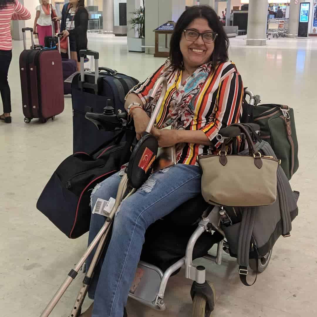 Traveling in a wheelchair