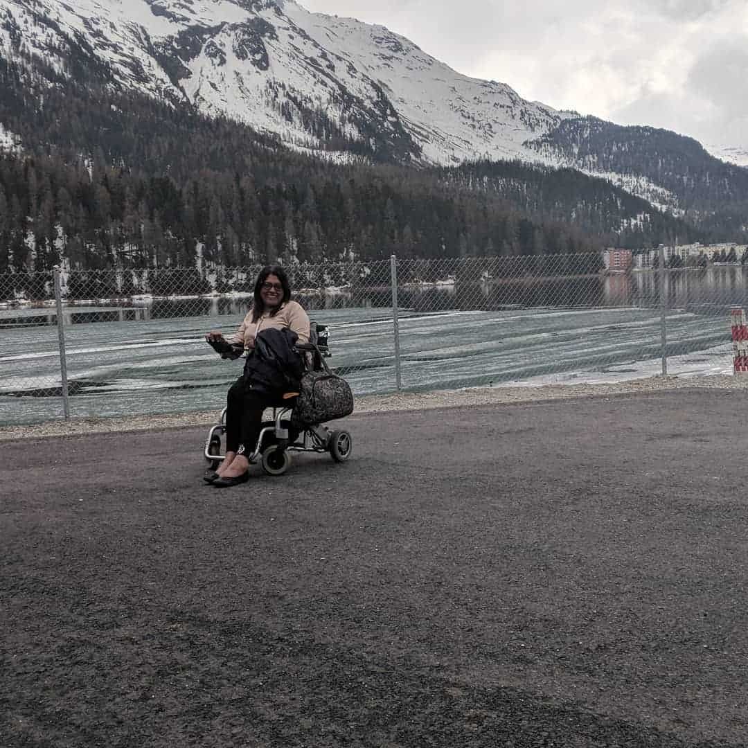 Traveling in a wheelchair